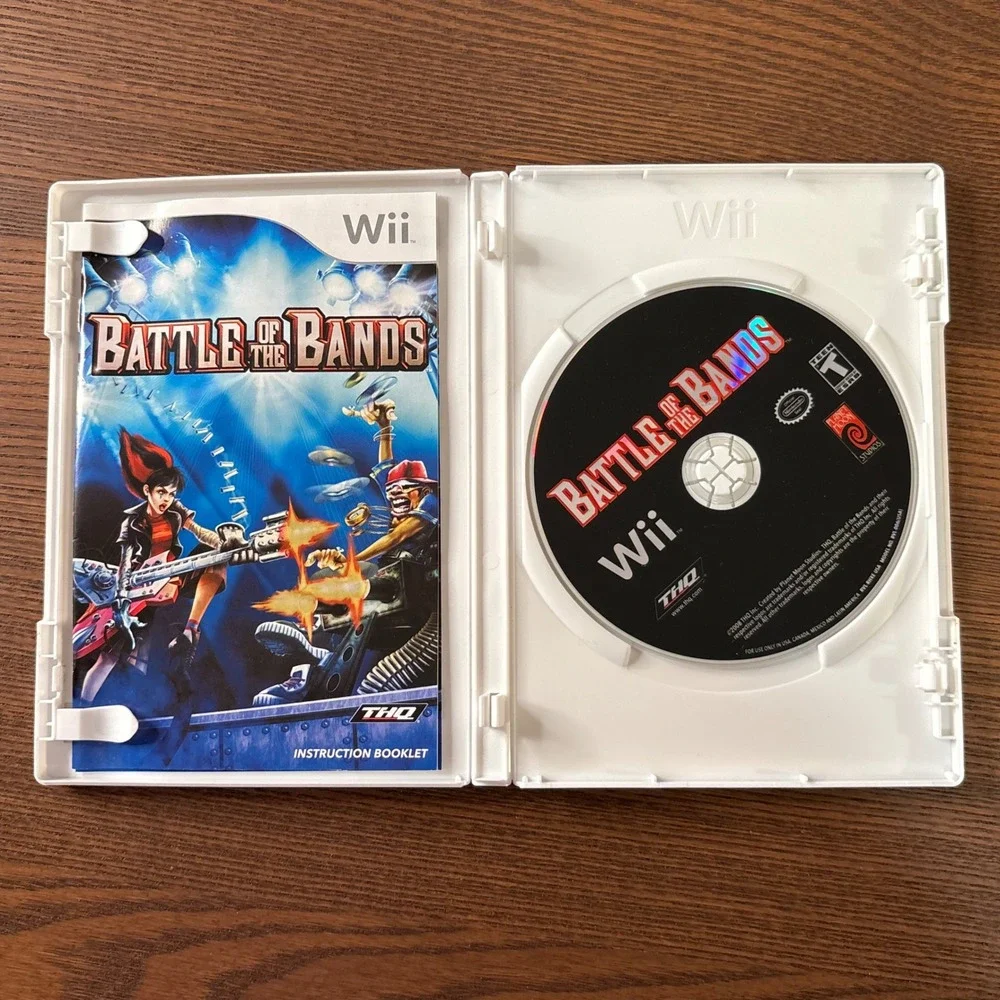 Nintendo Wii Battle of the Bands & Black Eyed Peas‎ Experience Game Bundle Lot